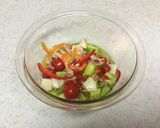 ＃冷製パスタ　夏野菜と帆立のジュレパスタ作り方3写真