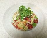 ＃冷製パスタ　夏野菜と帆立のジュレパスタ作り方5写真