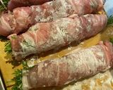 にんじんの葉　生えたら肉巻き作り方4写真