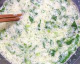 山芋卵小松菜だけのふわふわお好み焼き作り方3写真