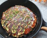 山芋卵小松菜だけのふわふわお好み焼き作り方9写真