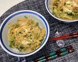 煮魚の残り汁で簡単卵丼作り方4写真