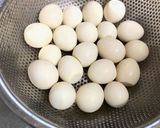うずら卵の醤油漬け ほんのりにんにく風味作り方1写真