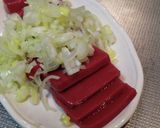 赤こんにゃくのレバー刺風作り方4写真