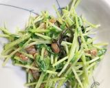 豆苗と納豆と塩昆布のネバネバサラダ♡作り方5写真