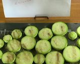 ズッキーニ揚げ焼き　ヤンニョムタレ添え作り方2写真