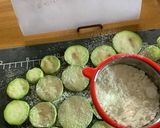 ズッキーニ揚げ焼き　ヤンニョムタレ添え作り方3写真
