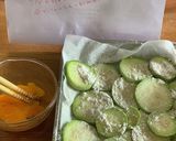 ズッキーニ揚げ焼き　ヤンニョムタレ添え作り方4写真