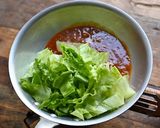 糖質制限！レタスのミートソースパスタ作り方1写真