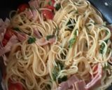 ワンパン☆和風パスタ作り方4写真