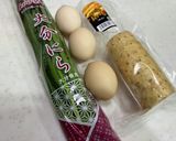 ニラと卵と長芋で山芋焼き作り方1写真