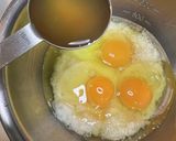 ニラと卵と長芋で山芋焼き作り方3写真