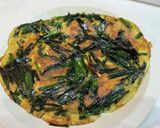 ニラと卵と長芋で山芋焼き作り方9写真
