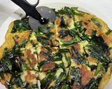 ニラと卵と長芋で山芋焼き作り方10写真