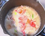 豚骨スープのしゃぶしゃぶ肉ラーメン作り方3写真