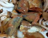 サバの味噌煮缶のトマトソースパスタ作り方3写真