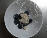 ブルーベリーの簡単レアチーズケーキ。作り方1写真