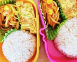 キャラ弁☆GWの思い出☆おさるさん弁当☆作り方3写真