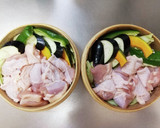 焼き肉のたれで。鶏もも肉野菜のせいろ蒸し作り方5写真