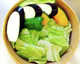 焼き肉のたれで。鶏もも肉野菜のせいろ蒸し作り方3写真
