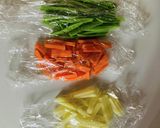 レンチン野菜炒めで！油はねゼロ♡作り方5写真