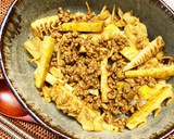 たけのこと挽肉のドライカレー風作り方6写真