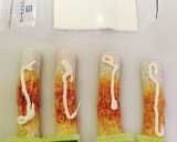 お弁当用☆マヨわさ味のちくわチーズロール作り方3写真