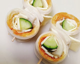 お弁当用☆マヨわさ味のちくわチーズロール作り方4写真