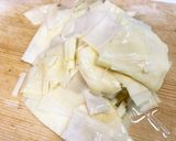 たけのこの姫皮入り麻婆豆腐作り方2写真