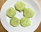 離乳食★枝豆しらすのタンパク質おやき作り方6写真