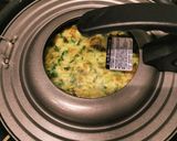 小松菜と豆苗のお好み焼き風作り方4写真