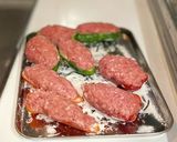 （カラフル）ピーマンで綺麗で楽しい肉詰め作り方7写真