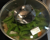 油揚げと白菜とスナップエンドウの卵とじ作り方5写真