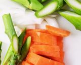 ヘルシーえびの麻婆豆腐作り方1写真