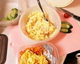 オムライスとポテトサラダのお弁当作り方3写真