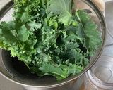 ほうれん草などで！グリーンクリームパスタ作り方2写真