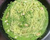 ほうれん草などで！グリーンクリームパスタ作り方8写真