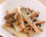 長芋ときのこのバターソテー作り方9写真