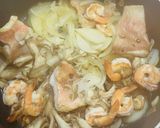 赤魚と舞茸のトマト海鮮パスタ作り方2写真