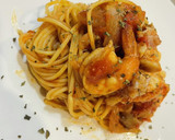 赤魚と舞茸のトマト海鮮パスタ作り方5写真