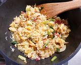 わかやまちりめんとたけのこの梅チャーハン作り方6写真