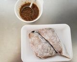 ぶりのごまわさび醤油照り焼き作り方1写真