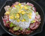 スキレット！そらまめビーフペッパーライス作り方4写真