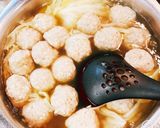 キャベツと肉団子のスープパスタ作り方4写真