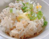 豚肉とコーンとペッパーの炊き込み混ぜご飯作り方5写真