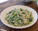 甘酒×味噌で！ほうれん草の白和え作り方7写真
