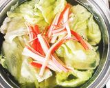 レタスとカニカマの中華スープ作り方4写真