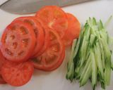 簡単ヘルシー!大豆ミートの棒棒鶏風サラダ作り方3写真