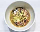 イワシ水煮缶と納豆のブッカケうどん作り方2写真