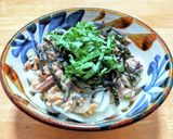 イワシ水煮缶と納豆のブッカケうどん作り方6写真